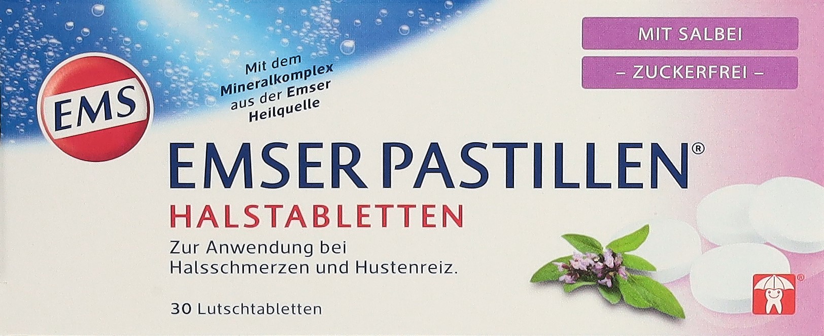 EMSER Pastillen zuckerfrei mit Salbei 30 Stk