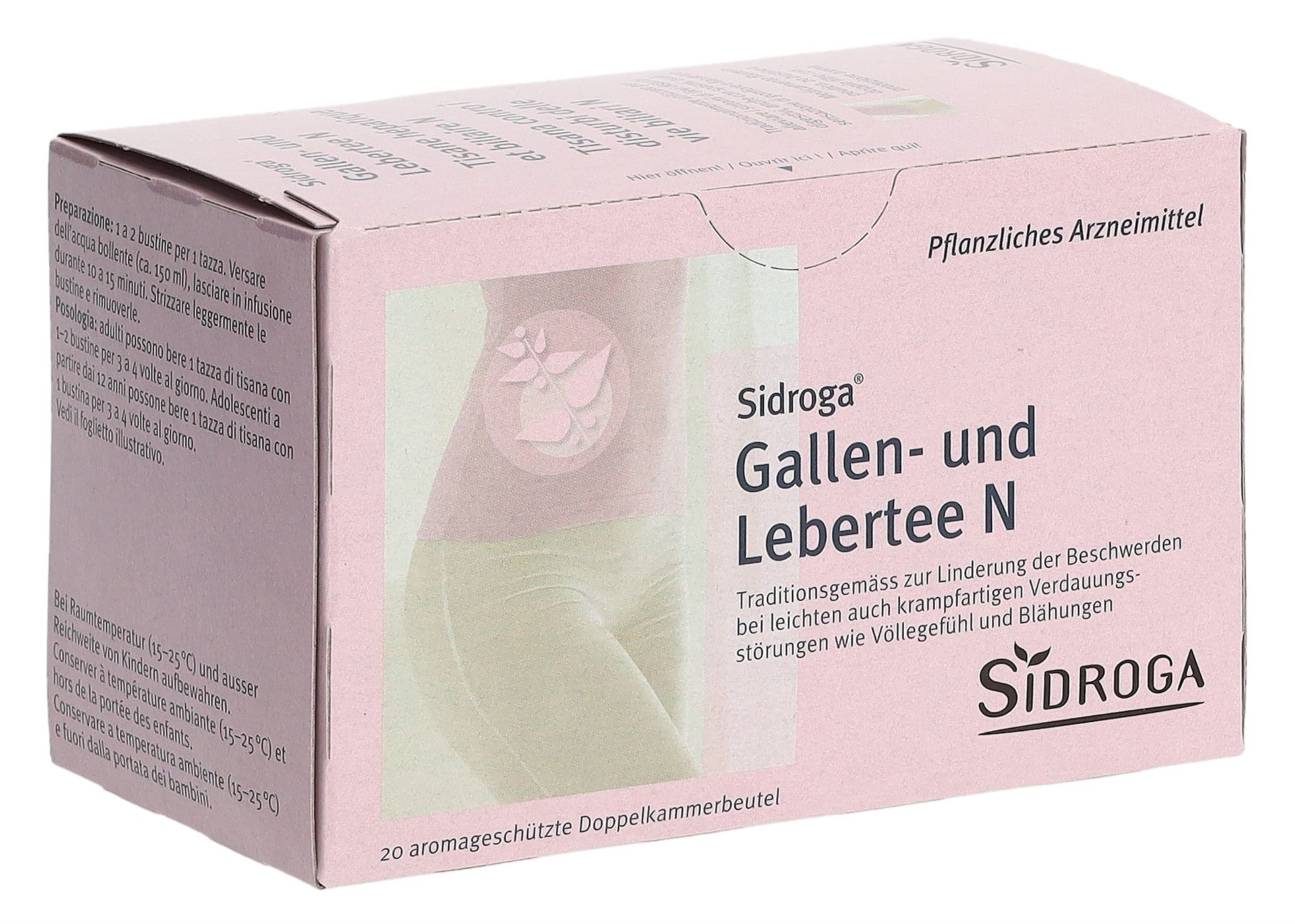 SIDROGA Gallen- und Lebertee N 20 Btl 2 g – Bild 3