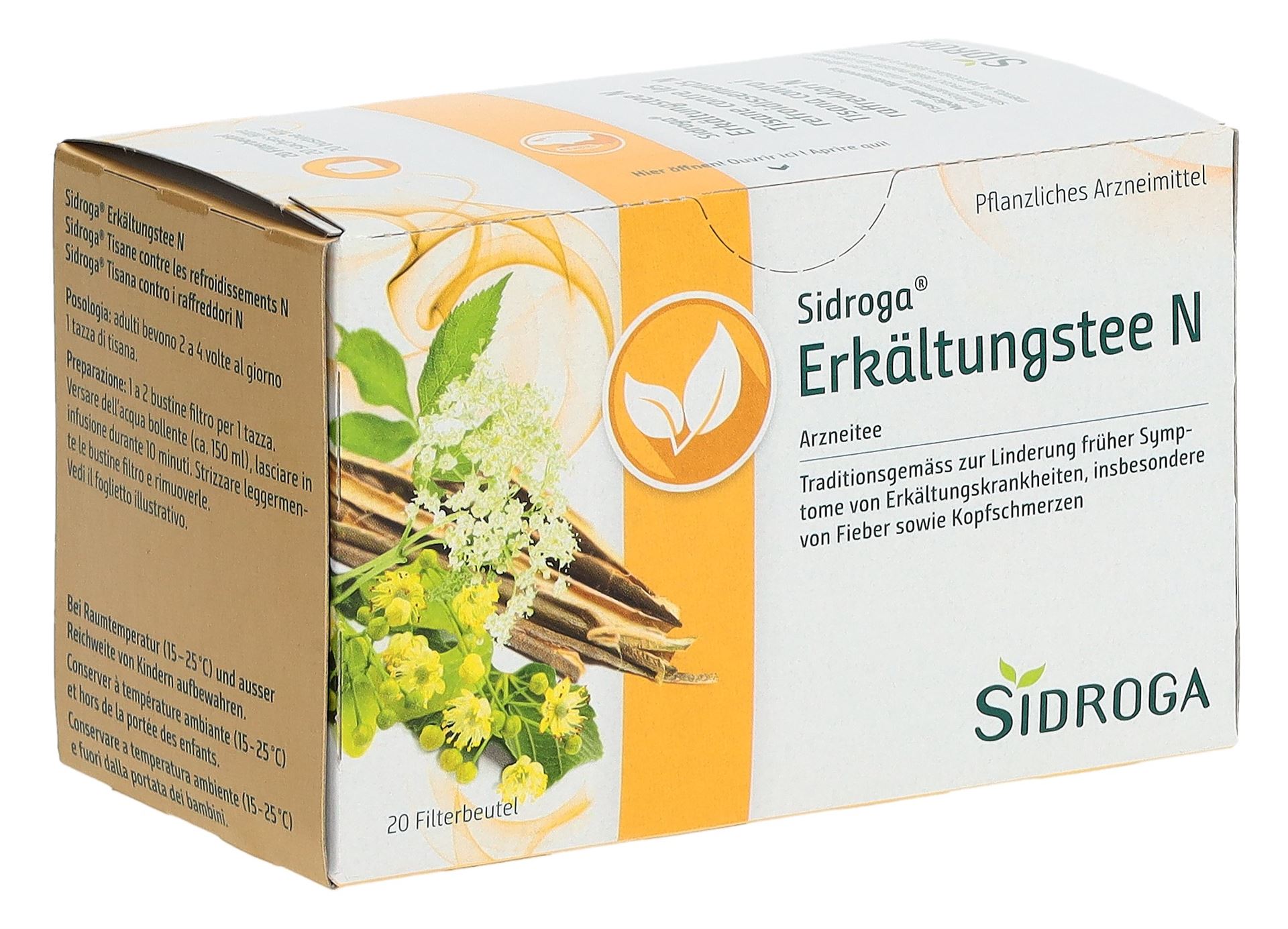 SIDROGA Erkältungstee N 20 Btl 2 g – Bild 3