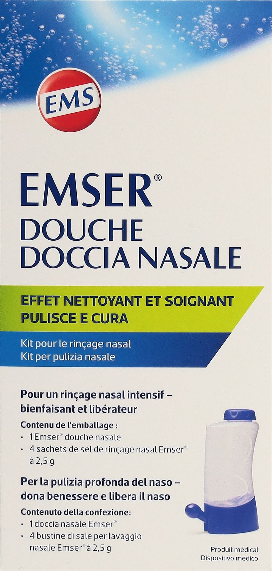 EMSER Nasendusche + 4 Btl Nasenspülsalz – Bild 2
