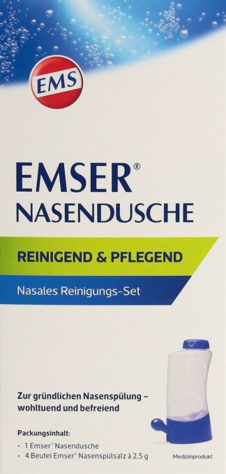 EMSER Nasendusche + 4 Btl Nasenspülsalz