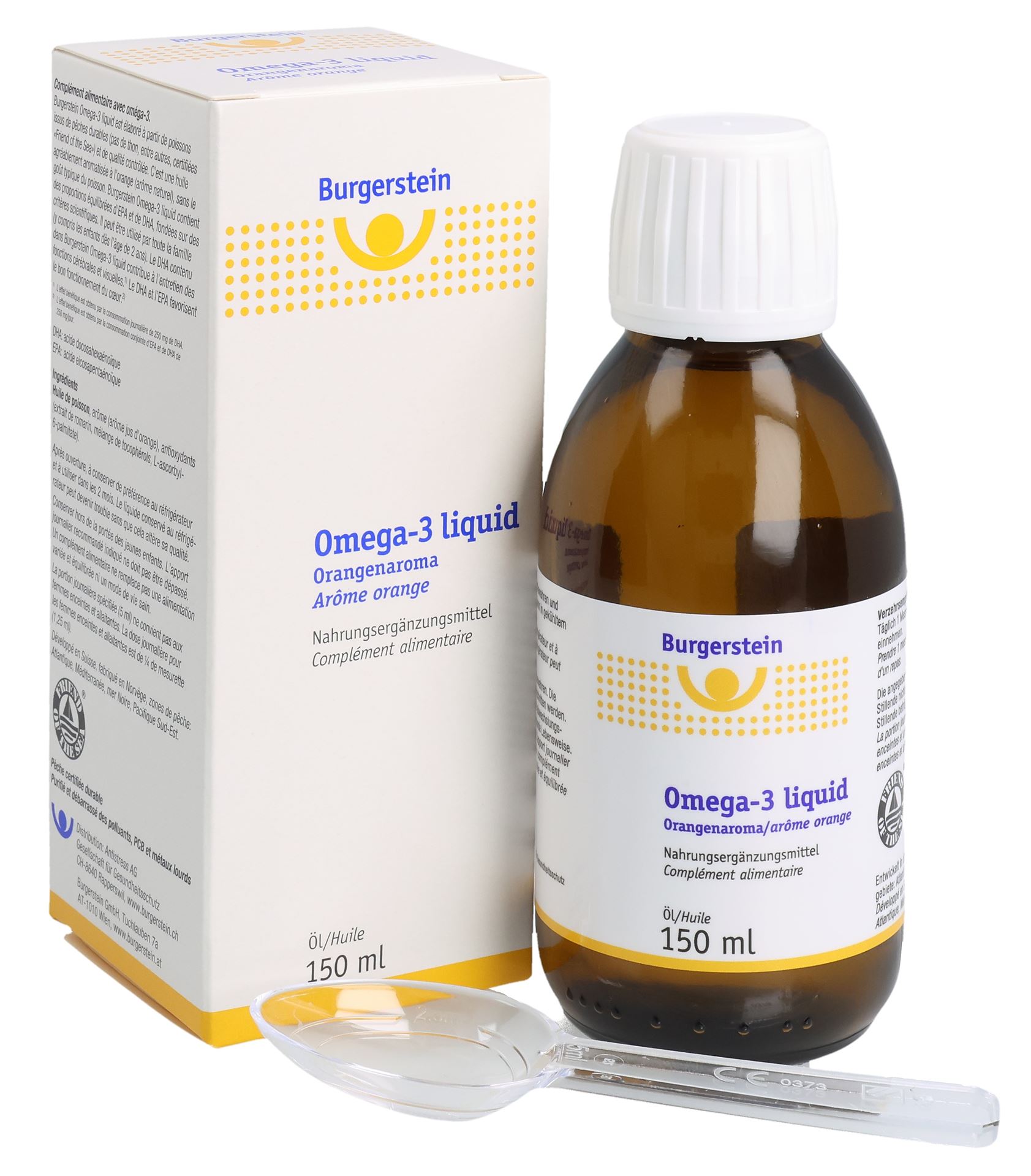 BURGERSTEIN Omega-3 liquid Fl 150 ml – Bild 3