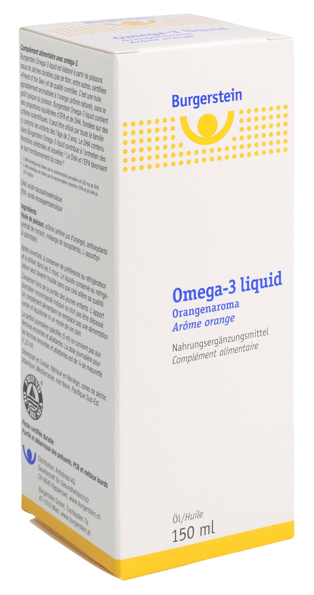 BURGERSTEIN Omega-3 liquid Fl 150 ml – Bild 2