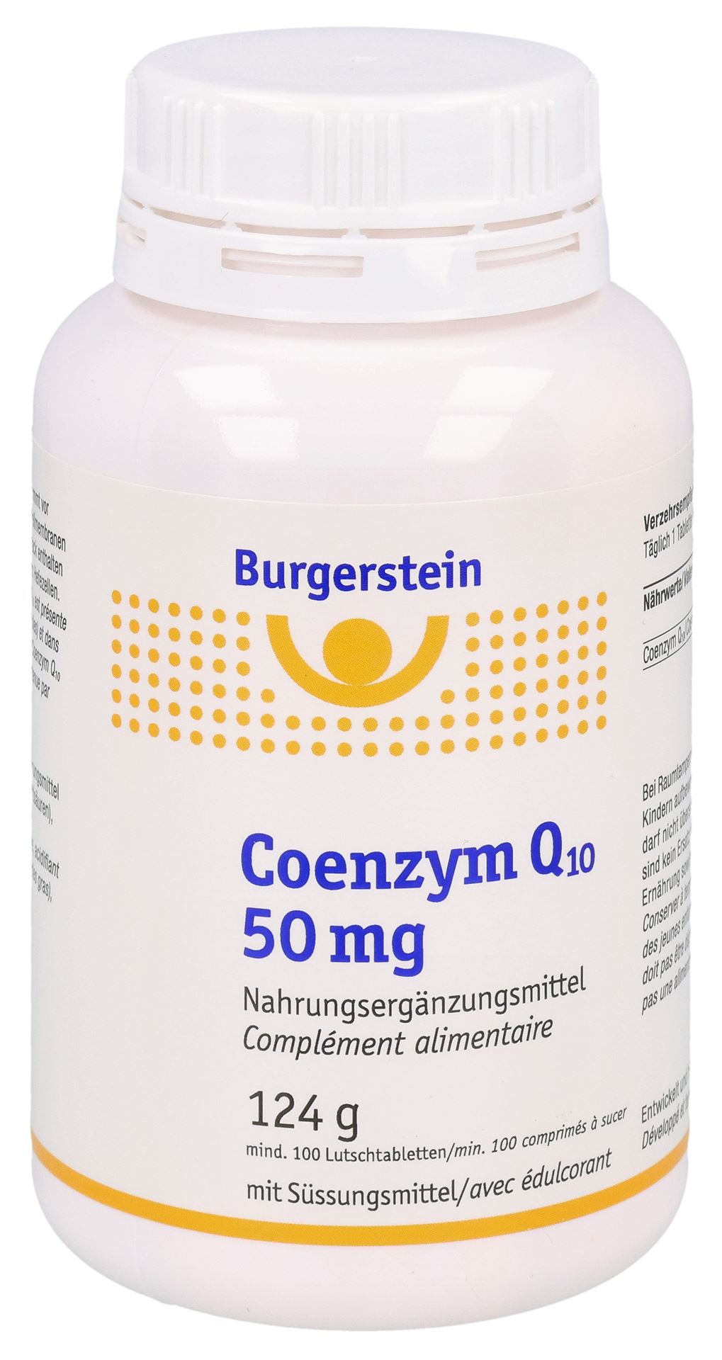 BURGERSTEIN Coenzym Q10 Lutschtabl 50 mg 100 Stk – Bild 2