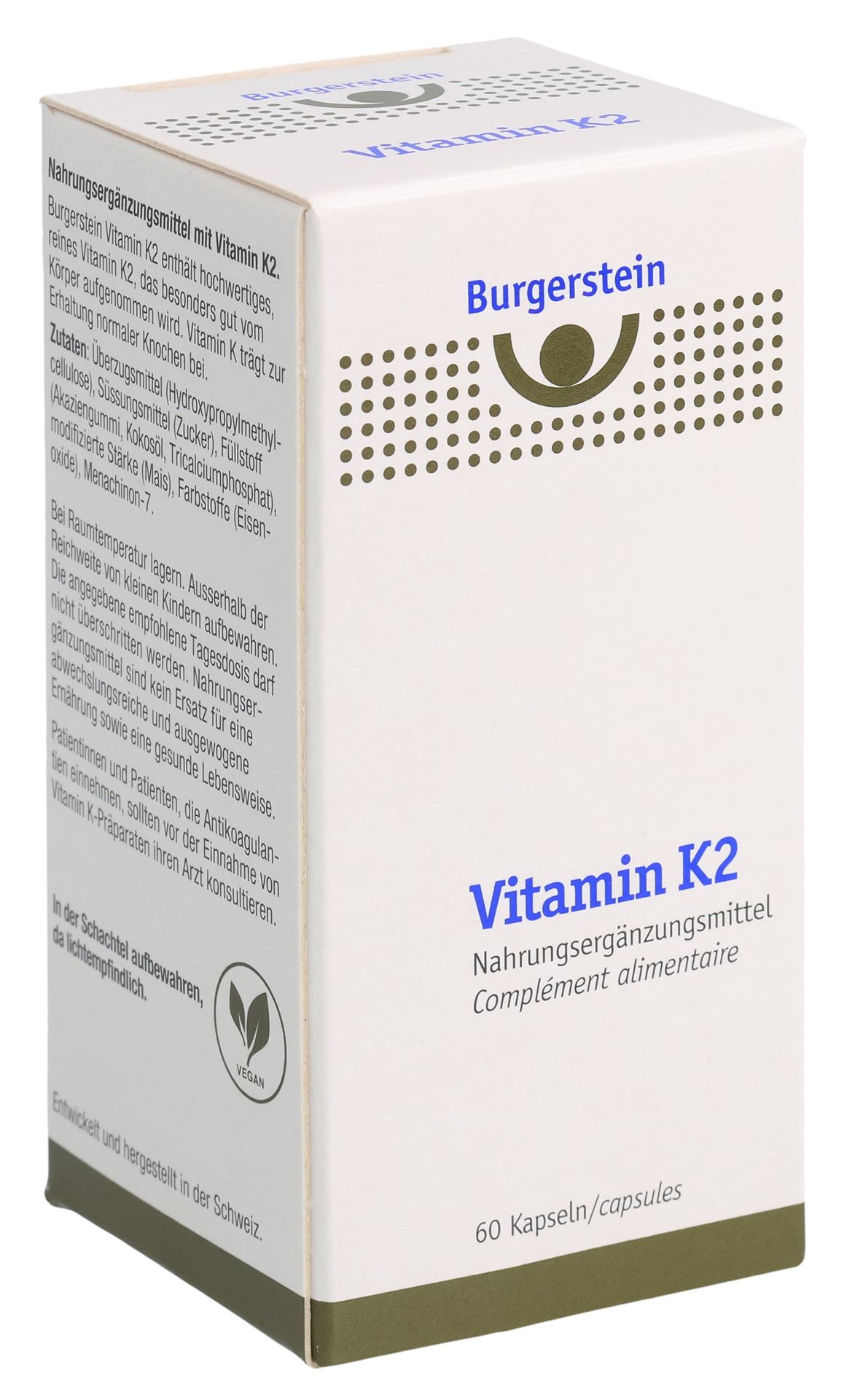 BURGERSTEIN Vitamin K2 Kaps 180 mcg Ds 60 Stk – Bild 2