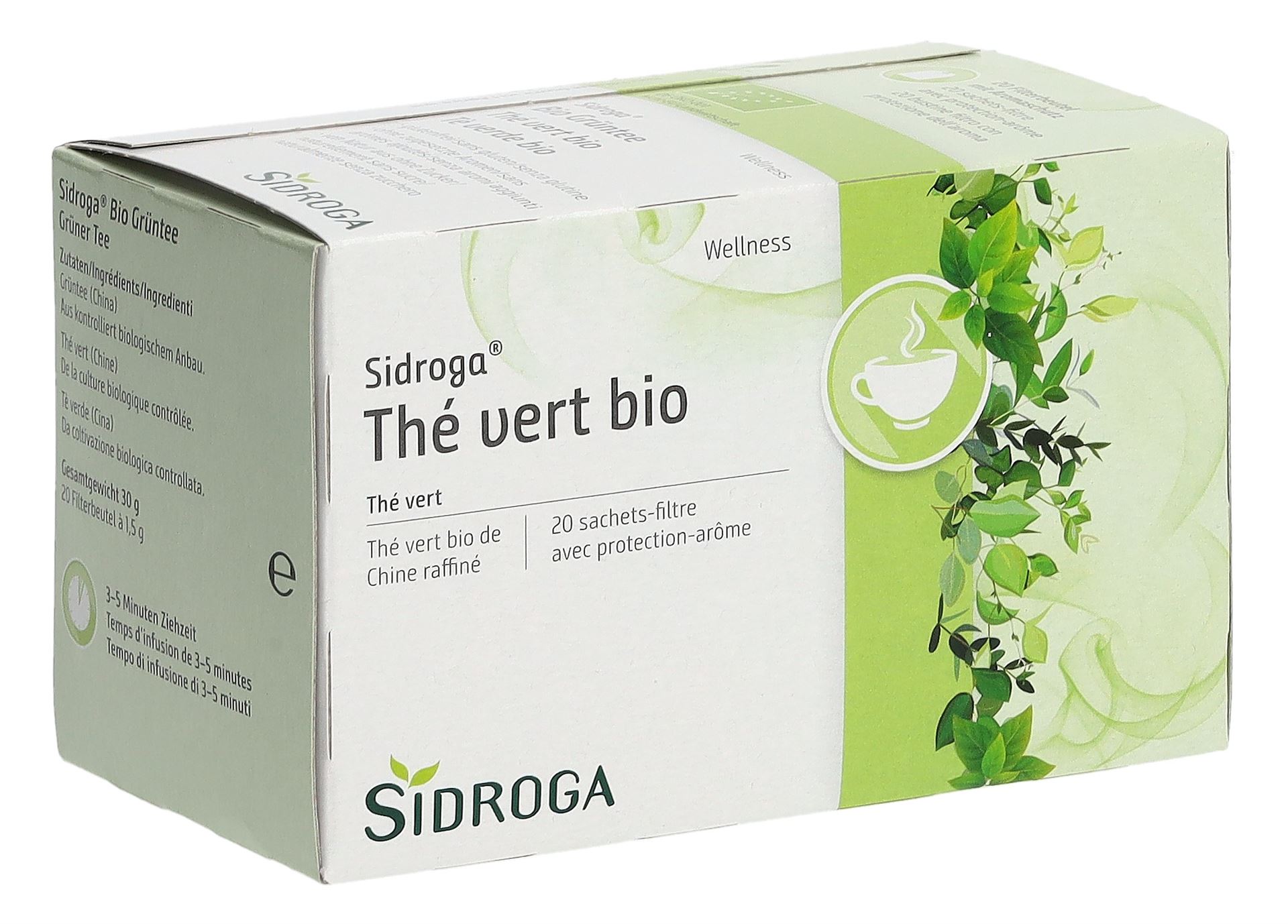 SIDROGA Bio Grüntee Btl 20 Stk – Bild 3