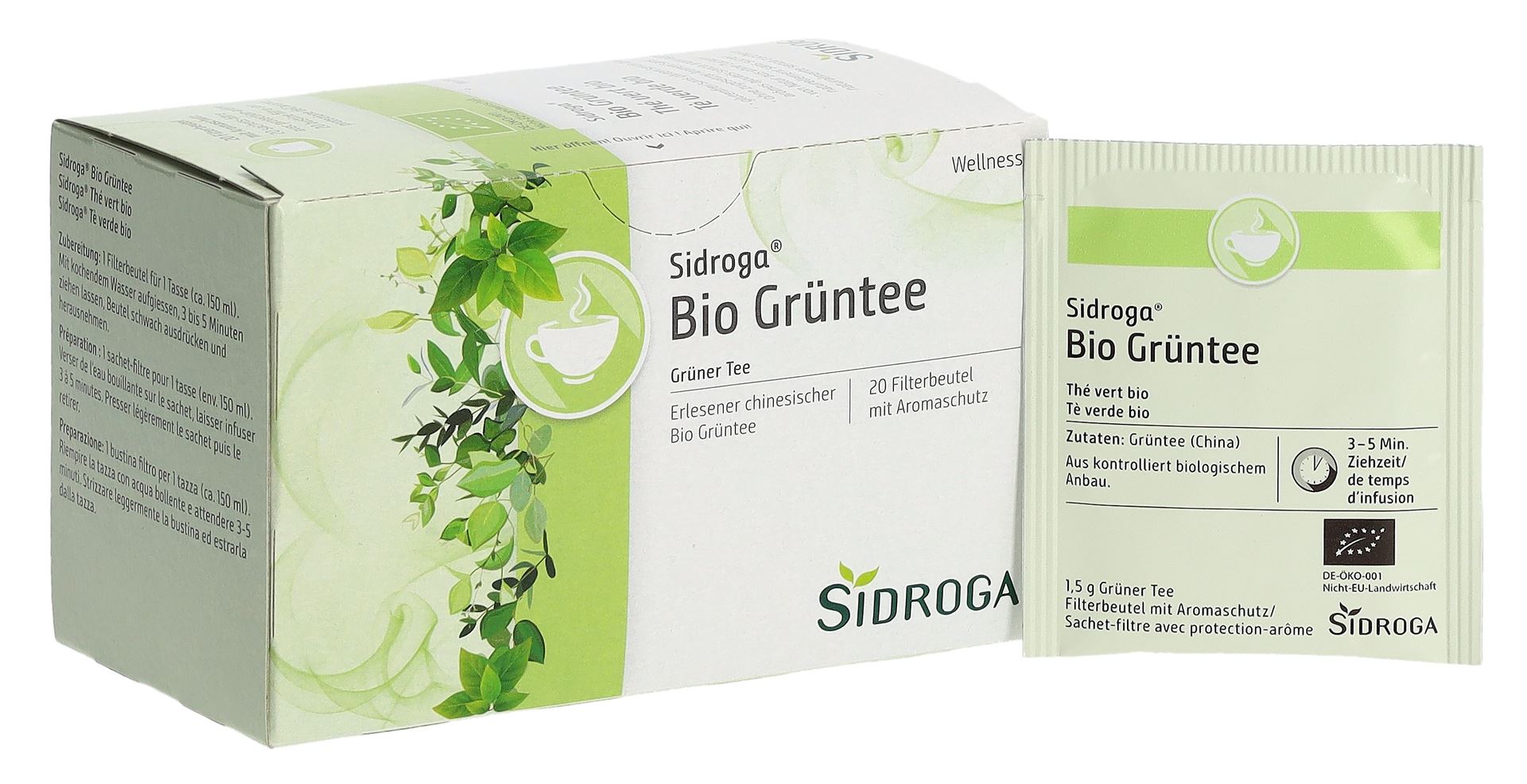 SIDROGA Bio Grüntee Btl 20 Stk – Bild 4