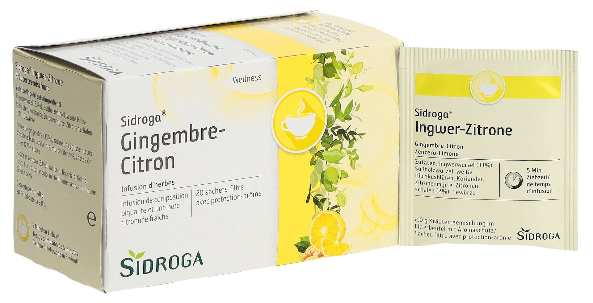 SIDROGA Ingwer-Zitrone Btl 20 Stk – Bild 6