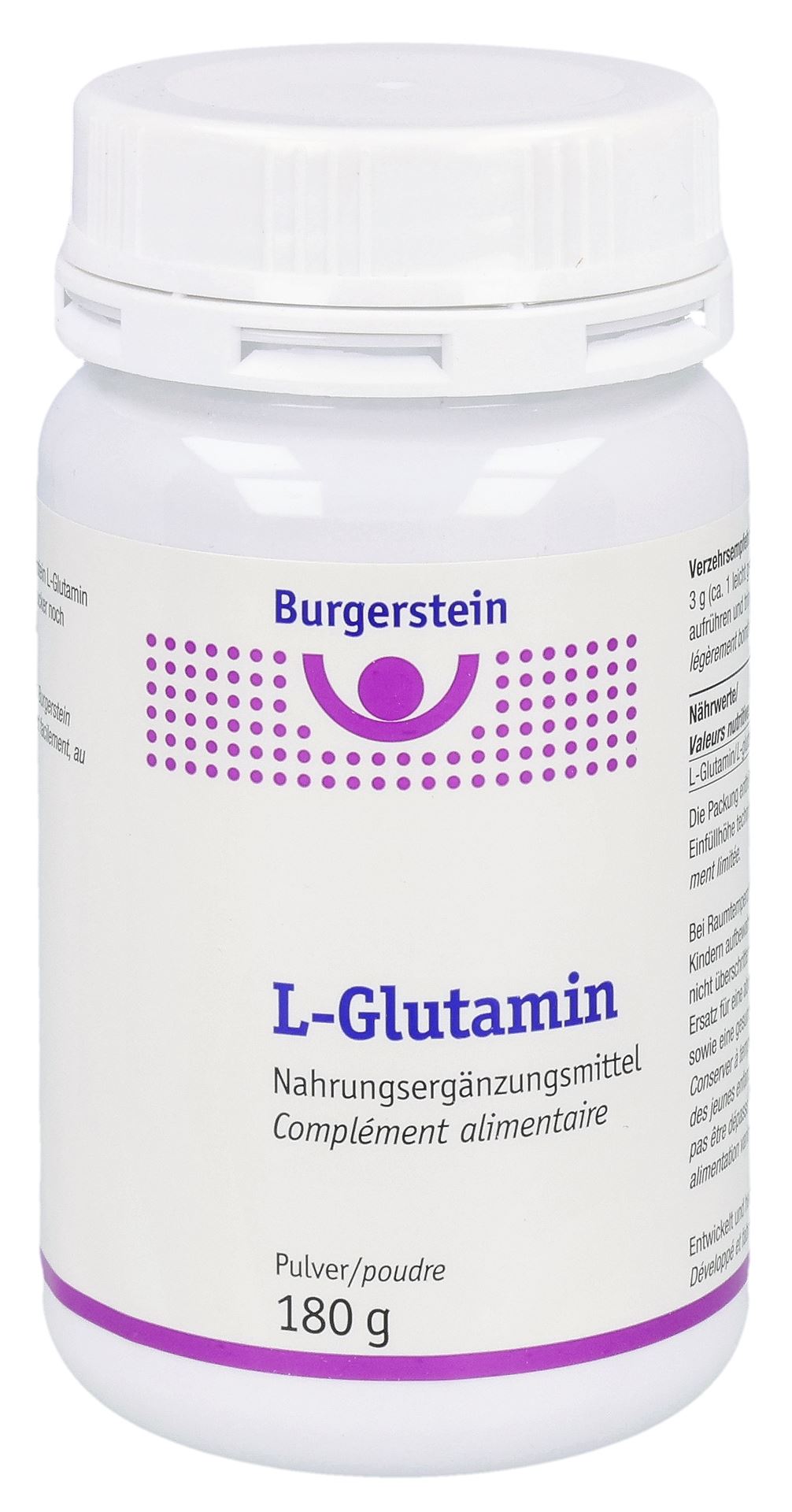 BURGERSTEIN L-Glutamin Plv Ds 180 g – Bild 2