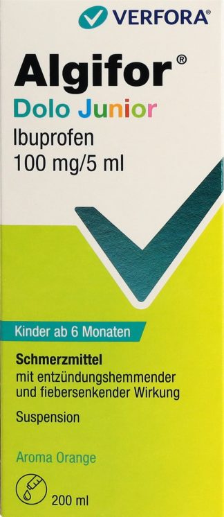 ALGIFOR Dolo Junior Susp 100 mg/5ml Fl 200 ml