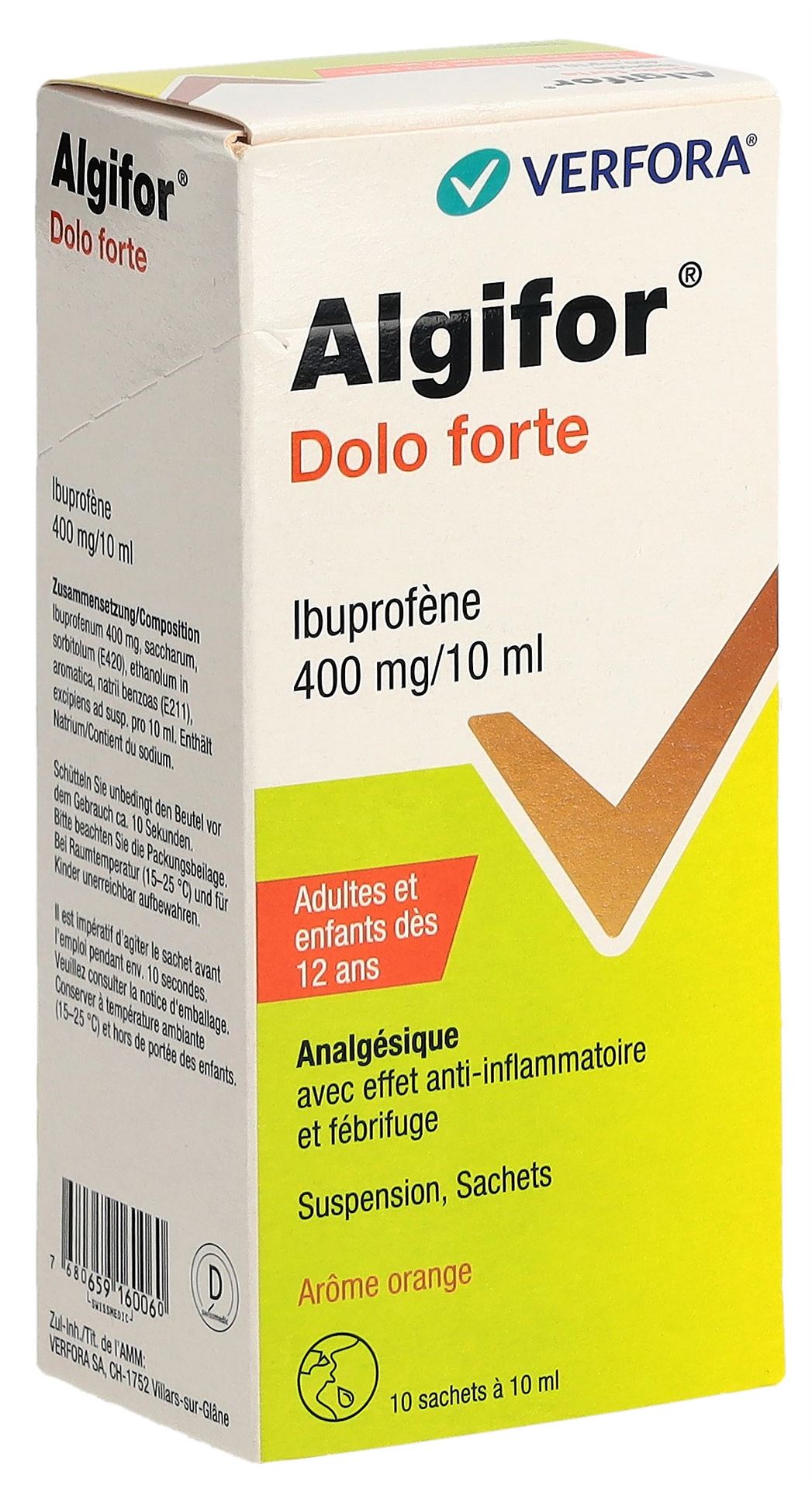 ALGIFOR Dolo forte Susp 400 mg/10ml (neu) 10 Stk – Bild 4