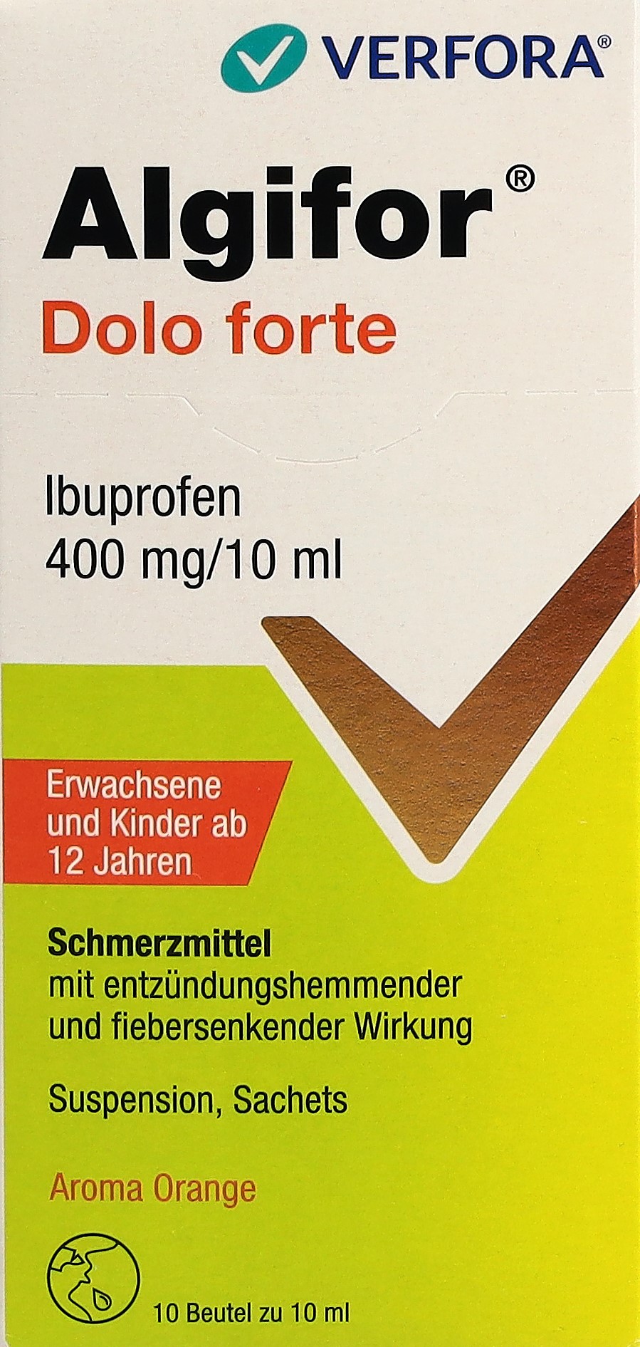ALGIFOR Dolo forte Susp 400 mg/10ml (neu) 10 Stk